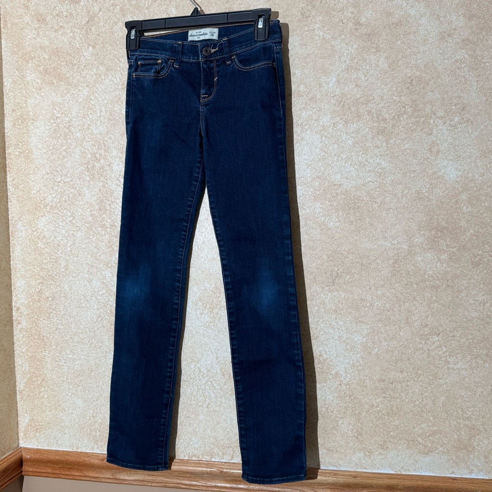 Abercrombie & Fitch Kids Dark Blue Jeans Size: 14 slim